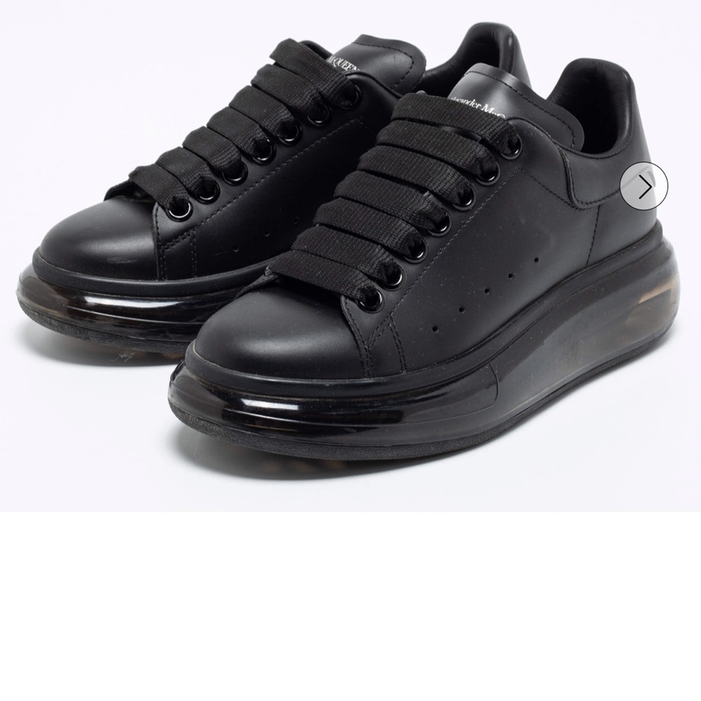 Alexander McQueen Black Sneakers size 7 women’s.